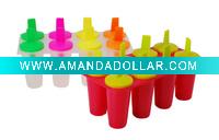 8PC PLASTIC ICE-LOLLY MOULD