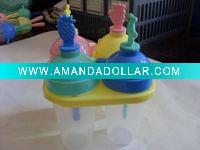 Plastic ice lolly mould