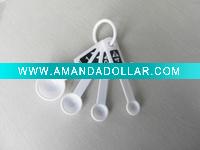 Wholesale 4 pcs Plastic Measuring Spoons Set
