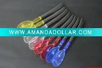 Wholesale Colorful plastic salad spoon and fork set