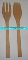 Wholesale bamboo salad servers