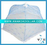 Wholesale pop up mesh food cover with woven decorations