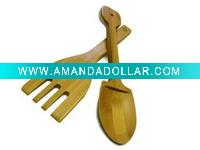 bamboo salad fork/salad spoon