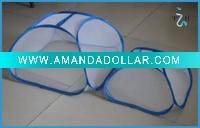 Wholesale pop up mesh food cover with woven decorations