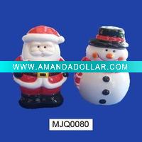 Wholesale ceramic christmas salt and pepper shaker