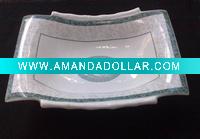 Wholesale exquisite porcelain ship bowl salad bowl ceramic soup bowl