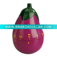 Wholesale kithen timer,eggplant shaped timer