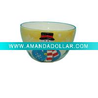 ceramic santa bowl,porcelain bowl,dolomite dinnerware with santa design
