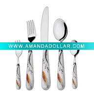 Ceramic Handle dinner set,tableware set