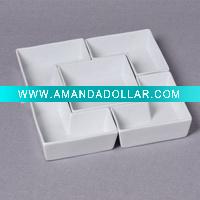 Wholesale Porcelain snack plate