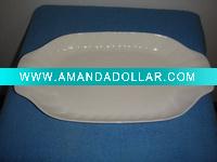 Wholesale stocked bone china plate