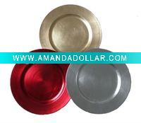 Wholesale 13'' PP gold charger plates