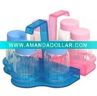 Plastic three pieces castor