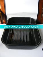 enamle rectangular tray