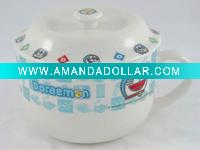 Wholesale full decal porcelain tureen with lid