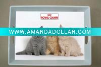 3pcs set melamine rectangular flat tray with handle