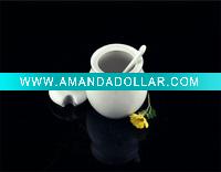 plain ceramic herb pots