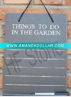 Writing Blackboard/Black Slate Chalk Memo Board/Slate Photo Memo Board