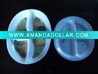 Wholesale Non-toxic Melamine Oval 3 and 4 Sections Plate