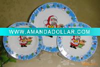 Wholesale cheap Christmas porcelain plate