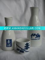 porcelain sake set