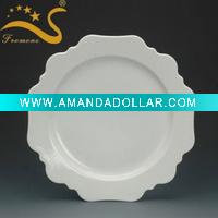Wholesale bloom design ceramic plate