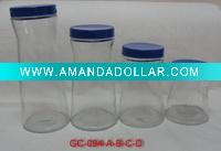 Wholesale GC-094A-B-C-D glass canister for home care