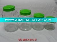 Wholesale GC-093A-B-C-D glass canister for home care