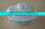 Melamine Round Bowl with Cover