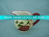 ceramic mild pot and sugar pot