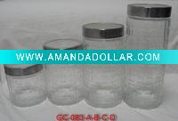 Wholesale GC-083A-B-C-D glass canister for home care