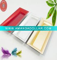 Wholesale PP Plastic rectangular charger tray