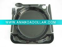 10.25" Disposable Plastic Plate