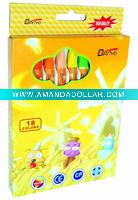 Wholesale oil pastel oil color 18pcs/box in plastic box crayon