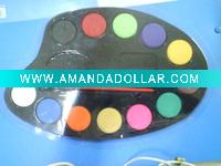 Wholesale 12 colors aquarelle water color powder + 1 brush drawing set