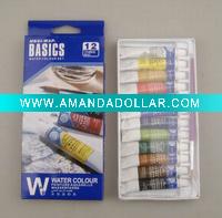 12x6ml Tubes Basics Water Colour Set