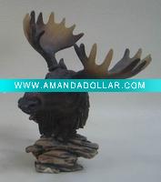 Wholesale Polyresin deer head craft QA8335-5