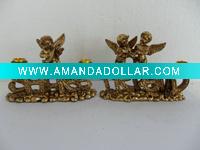 angel figurines candle holder