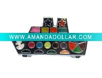 Watercolor Paint Set Ship Shape w Brush