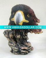 Polyresin eagle head decoration