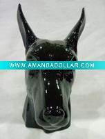 Wholesale ceramic dog head