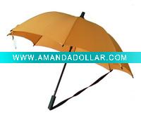 stick umbrella with shoulder strap