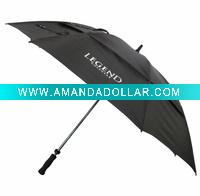 Wholesale straight promotion windproof golf umbrella