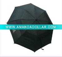 Wholesale 70cm 2 folding double layer windproof golf umbrella