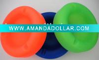 Wholesale customize charming Silicone round ashtray with metal flake