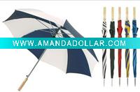 Wholesale straight umbrella with wooden handle