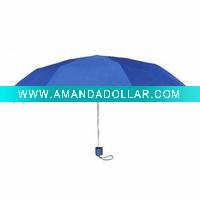 Super mini blue three folding umbrella