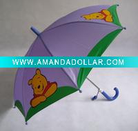 Wholesale kids advertising umbrella, children promotional umbrella, cartoon umbrella