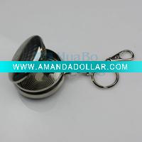 Pocket Metal Ashtray With Keychain