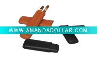 2011 hot sell Leather cigar holder